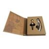 2pc NF Living Wine Gift Set Utensil Included 16x13cm Solid Brown