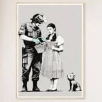 Galrie Banksy Stop and Search Poster 2007 - Museum Quality Art Print, Wood Frame, A2 42 x 60cm (16 x 24inch)