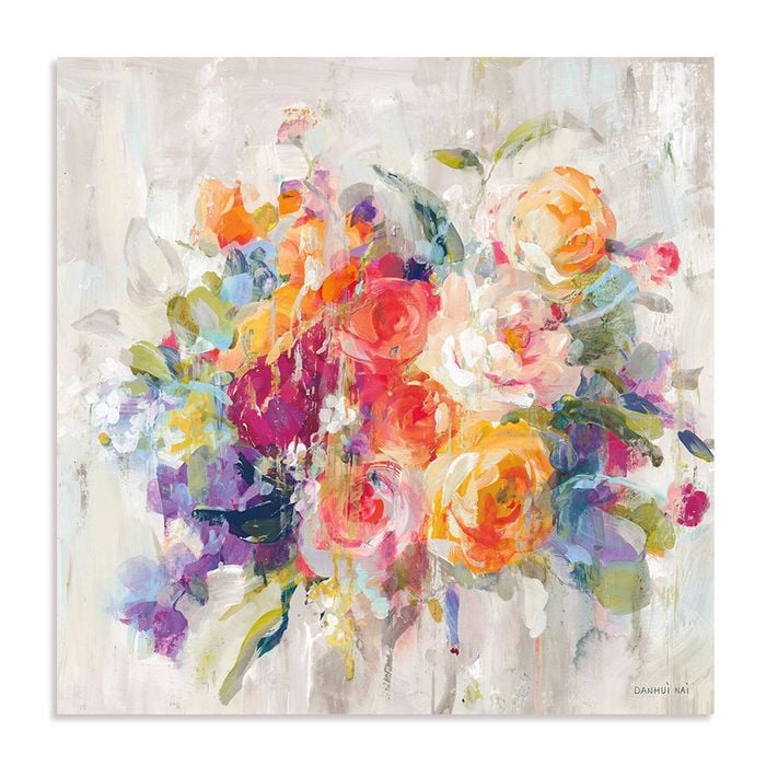 Artey | Sun Drenched Bouquet Autumn - Stretched Canvas - Stretched Canvas - 84 x 84cm