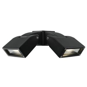 Brilliant Lighting 24W LED Black Nighthawk Twin Flood Light