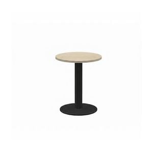 Olg Disc Coffee Table Black Frame Nordic Maple Top 1200mm Diameter
