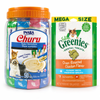 Inaba Churu Tuna Variety 50 Tubes + GREENIES Chicken 130g | Cat Treat Variety Pack