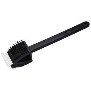 3-in-1 BBQ Cleaning Tool Nylon Long Grill Brush