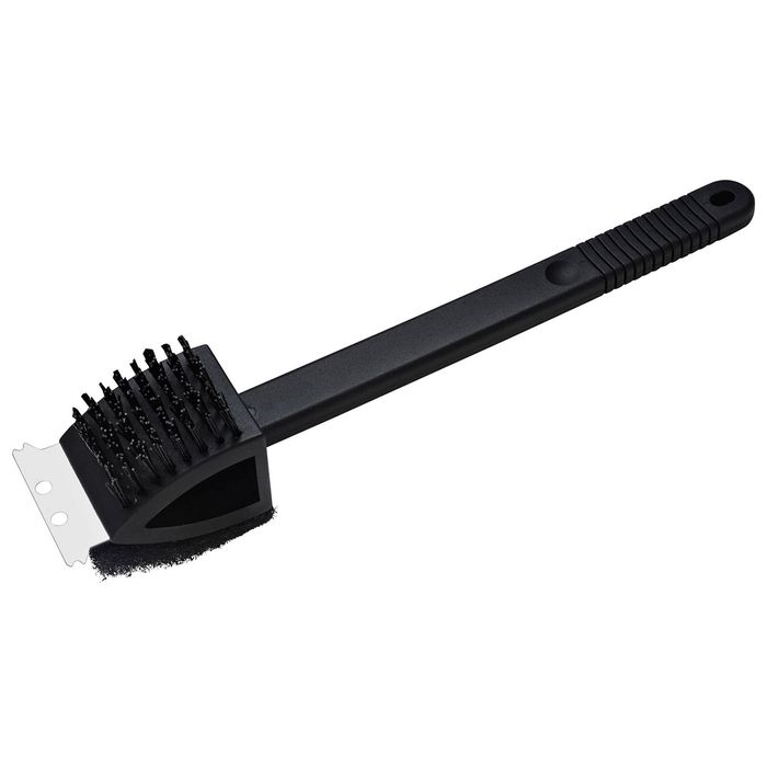 3-in-1 BBQ Cleaning Tool Nylon Long Grill Brush