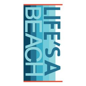 Jacquard Beach Towel 86x160cm - Beach Life