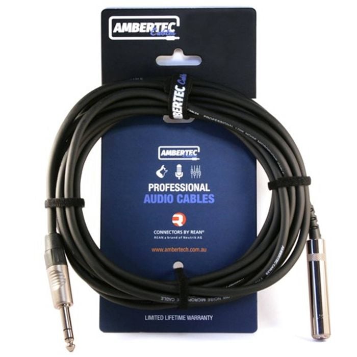 6.35mm Headphone Extension Cable, Rean Connectors, 10m