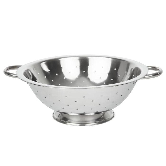 Vogue Colander Stainless Steel 290mm Kitchen Food Strainer