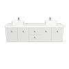 New England Joinery 1800mm Diadem Double Basin Freedom Top Wall Hung Vanity