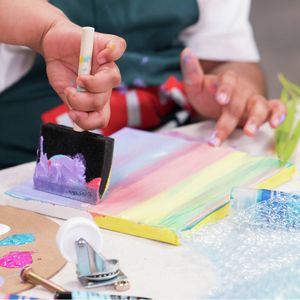 Child's Canvas Painting in store from DIY kids activity group