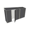 Build-a-Shed 0.8 x 3.7 x 2m Skillion Single Hinged Side Door Shed - Grey