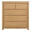 Amsterdam 5 Drawer Tall Boy  - Natural