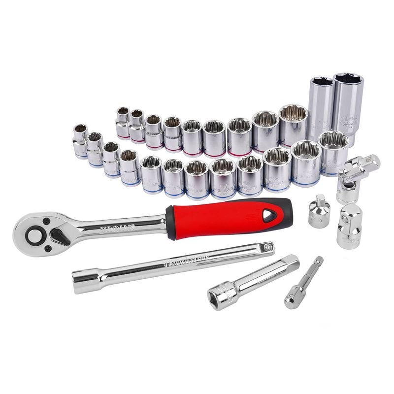 30PC 3/8 Socket Set Tin