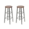 vidaXL Bar Stools 2 pcs Metal with Seat