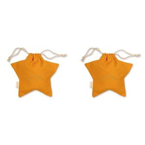 2PK Fabelab Christmas Gift Bag String Pouch Xmas Decoration Star