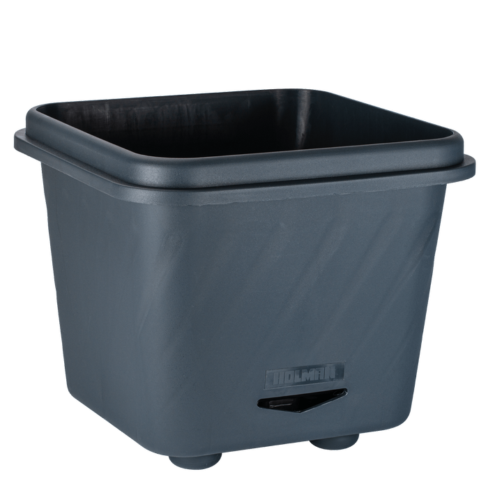 Holman Medium 390 x 390 x 340mm Charcoal Self-Watering Pot
