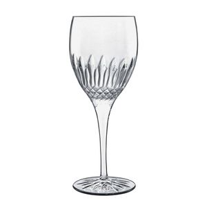 4pc Luigi Bormioli Diamante Riesling 380ml White Wine Glasses Set