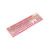 Mechanical Gaming Keyboard Linear Blue Switch - Pink