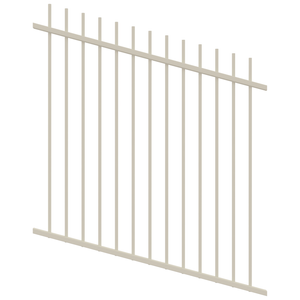 ProtectorAl 350 - 1200 x 1200mm Surfmist Picket Raked Up to 15º Top Pool Fence Panel