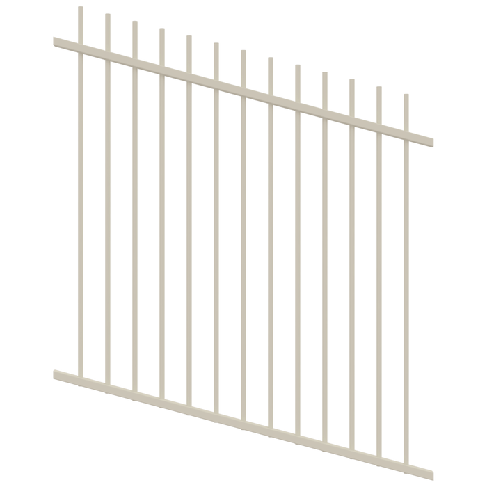 ProtectorAl 350 - 1200 x 1200mm Surfmist Picket Raked Up to 15º Top Pool Fence Panel