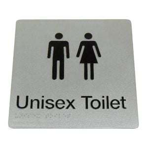 Bradley Unisex Toilet Braille Sign