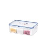 Lock & Lock 1L Classic 3-Section Seasoning Container w/ Spoon - Clear