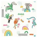 Abstract Animals Multi Wallpaper  53cm x 10.05m