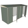 Build-A-Shed 1.2 x 4.5 x 2.0m Skillion Dual Single Hinged Side Doors Shed - Green