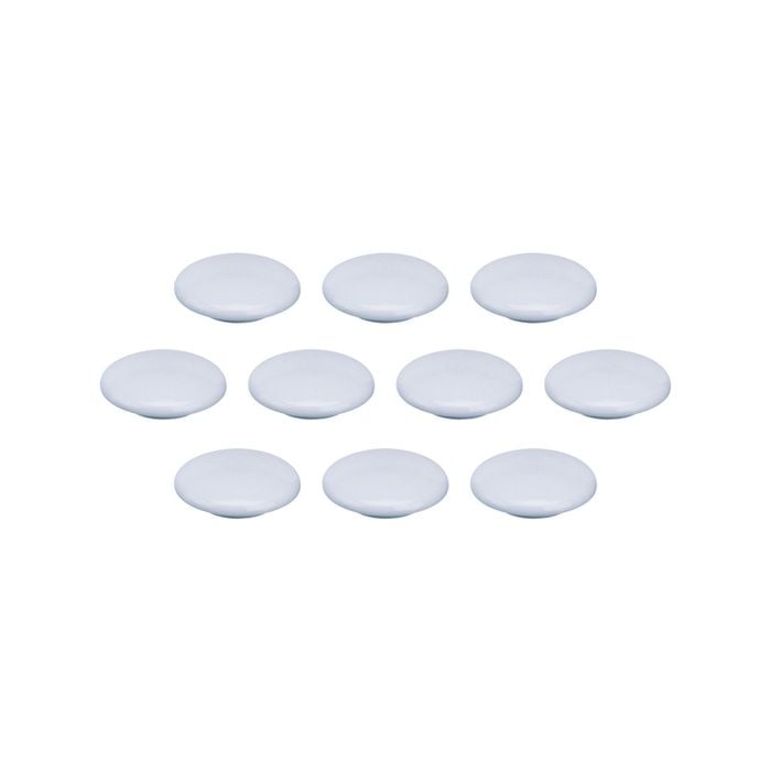 10PK Quartet 20mm Magnet Buttons For Magnetic Board - White