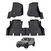 AUSGO Car Floor Mats for Jeep Wrangler JL Series 4-Door 2018-Onwards All-Weather Floor Liners