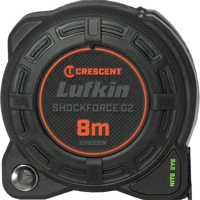 Crescent Lufkin Shockforce Nite Eye G2 8m X 32mm Tape Measure