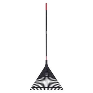 Trojan 610mm Leaf Rake with Spreader Bar Steel Handle