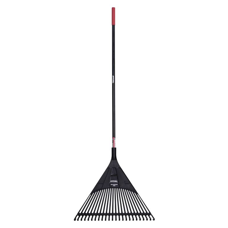 Trojan 610mm Leaf Rake with Spreader Bar Steel Handle