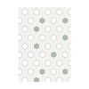 Urban Style Geometric Printed Microfibre Rug Decor Pastel Hexagons 160x240cm