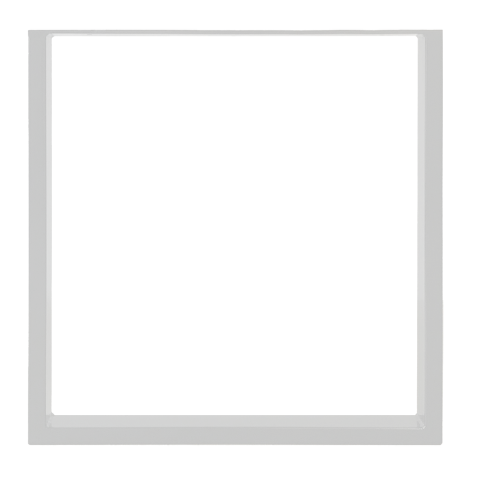Rapid 732 x 700 x 50mm White Belize Steel Tube Table Leg