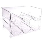 Bartender 2-Tier 29cm Wine Bottle Rack Storage - Clear