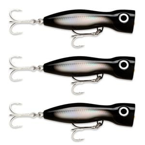 3x Rapala 13cm X Rap Magnum Xplode Topwater Heavy Duty Fish Lures - Convict