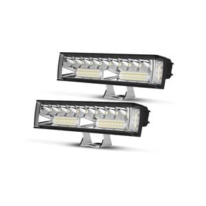 Pair 6inch Osram Led Work Lights 1lux @ 300m 10,098 Lumens Side Shooter