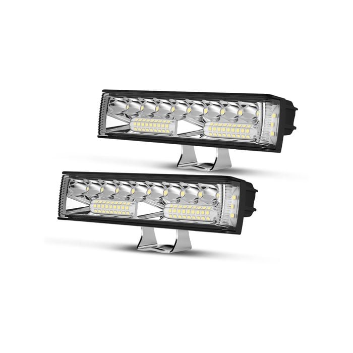 Pair 6inch Osram Led Work Lights 1lux @ 300m 10,098 Lumens Side Shooter