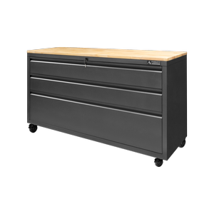 Pinnacle 910 x 1600 x 540mm 3 Drawer XL Timber Top Storage Unit