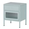 Familand Steel Side End Table Bedside Tables nightstand with Storage Drawer in Mint Green