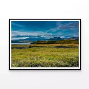 Green Grass Lands with Blue   Print 100% Australian Made 120x90cm  (Poster)