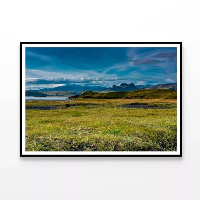 Green Grass Lands with Blue   Print 100% Australian Made 120x90cm  (Poster)