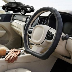 Australian Goose Steering Wheel Cover for Mercedes-Benz E-Class 2002 - 2009 (Sedan W211) D-shape Black