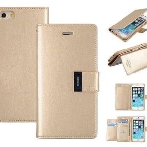 Goospery Rich Diary case for iPhone 15 - Gold