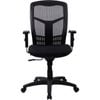 Lorell Executive Ergonomic Mesh High-back Swivel Chair Steel Frame Black