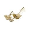 Set Of 3 Ssh Collection Tweet 5. 5, 11 And 15cm Tall Decorative Birds - Gold