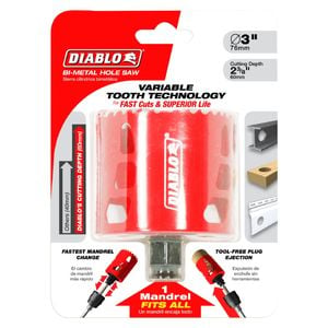 Diablo 76mm Bi-Metal Hole Saw