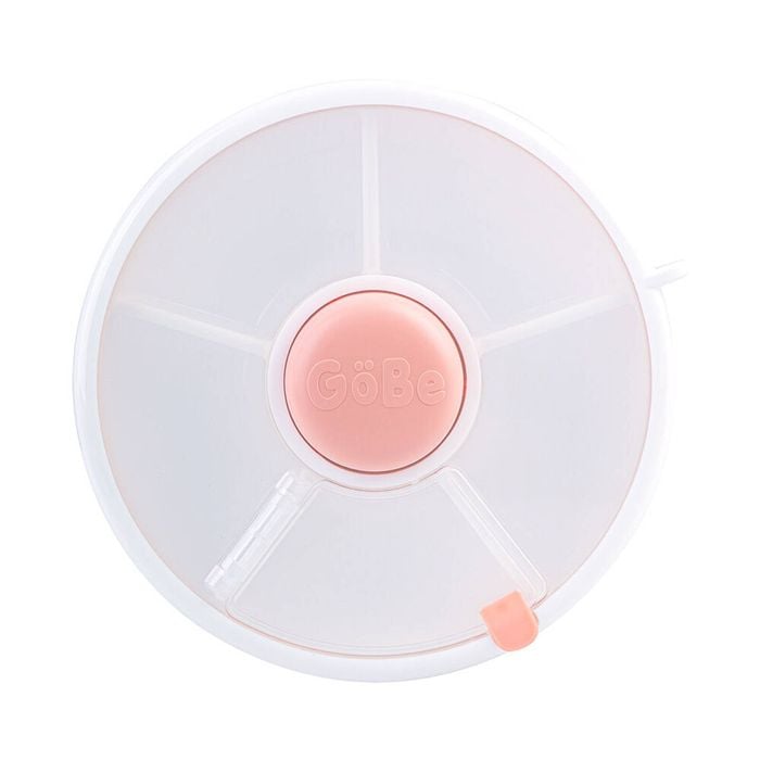 GoBe Original Round Snack Spinner Food Storage Container 16.5cm Pink 3y+