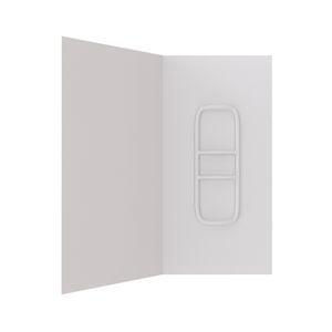 Stein 900 x 900 x 2000mm White 2-Sided Side Moulded Wall Shower Liner 