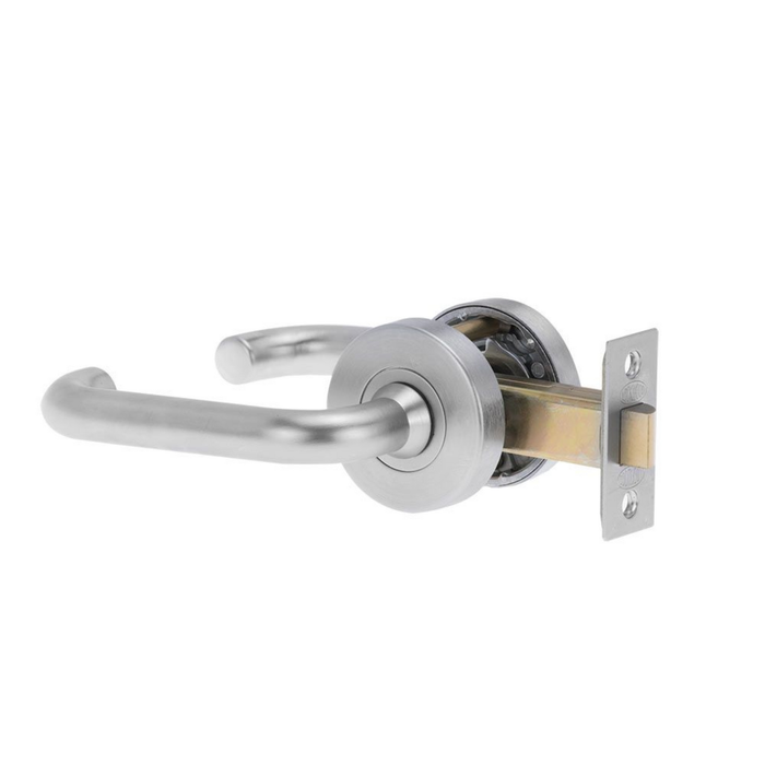 Lockwood 55mm Satin Chrome Velocity Round & 37 Lever Passage Set